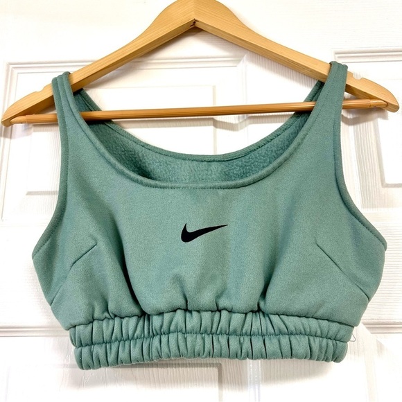 NIKE Swoosh crop top in green women size M - Picture 1 of 4